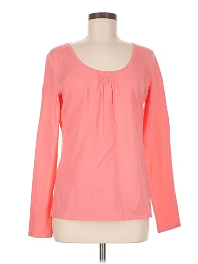 Pre-owned Talbots Long Sleeve T-shirt In Pink