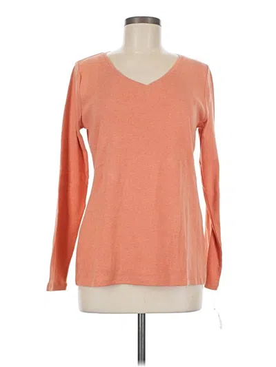 Talbots Long Sleeve T-shirt In Pink