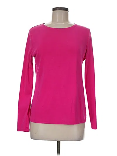 Pre-owned Talbots Long Sleeve T-shirt In Pink