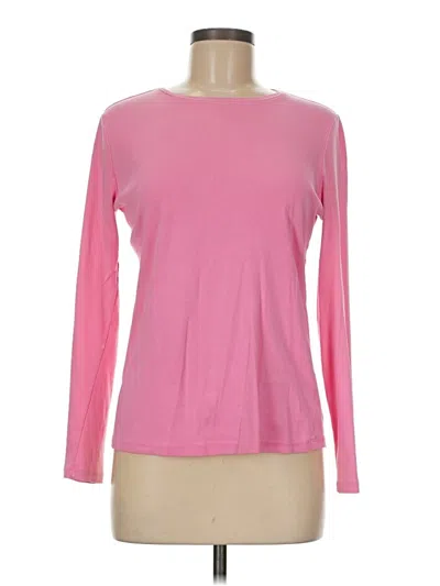 Pre-owned Talbots Long Sleeve T-shirt In Pink
