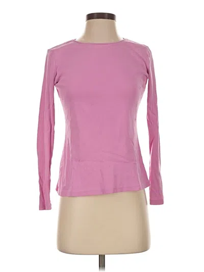 Pre-owned Talbots Long Sleeve T-shirt In Pink