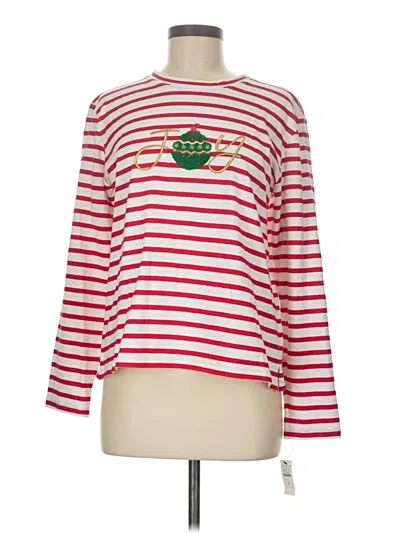 Pre-owned Talbots Long Sleeve T-shirt In Red