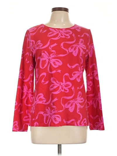 Pre-owned Talbots Long Sleeve T-shirt In Red