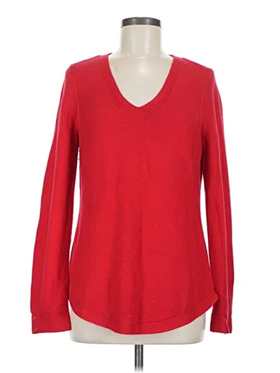 Pre-owned Talbots Long Sleeve T-shirt In Red