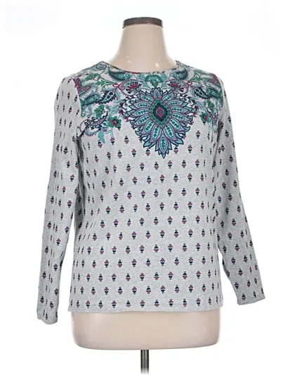 Pre-owned Talbots Long Sleeve T-shirt In Silver