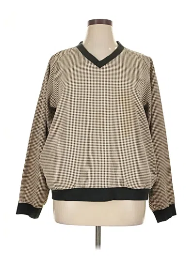 Pre-owned Talbots Long Sleeve T-shirt In Tan