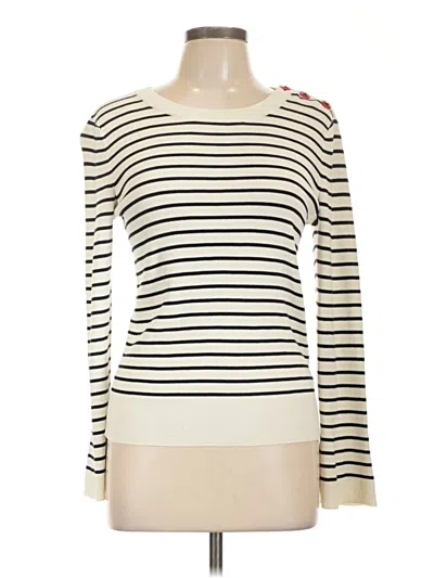 Pre-owned Talbots Long Sleeve T-shirt In White