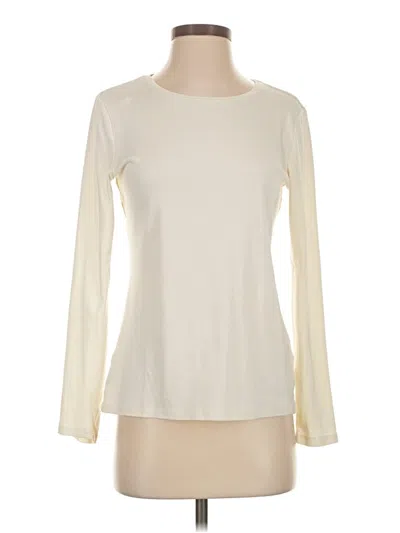 Pre-owned Talbots Long Sleeve T-shirt In White