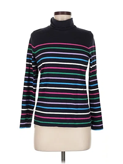 Pre-owned Talbots Long Sleeve Turtleneck In Black