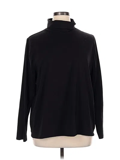 Pre-owned Talbots Long Sleeve Turtleneck In Black