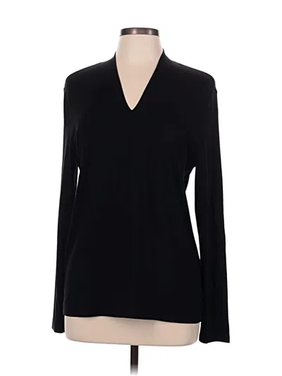 Pre-owned Talbots Long Sleeve Turtleneck In Black