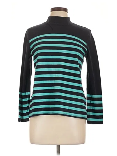 Pre-owned Talbots Long Sleeve Turtleneck In Blue