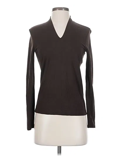 Pre-owned Talbots Long Sleeve Turtleneck In Brown