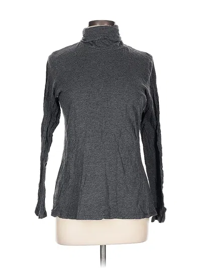Pre-owned Talbots Long Sleeve Turtleneck In Gray