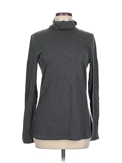 Pre-owned Talbots Long Sleeve Turtleneck In Gray