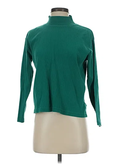 Pre-owned Talbots Long Sleeve Turtleneck In Green