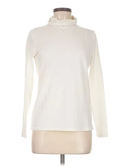 Pre-owned Talbots Long Sleeve Turtleneck In Ivory