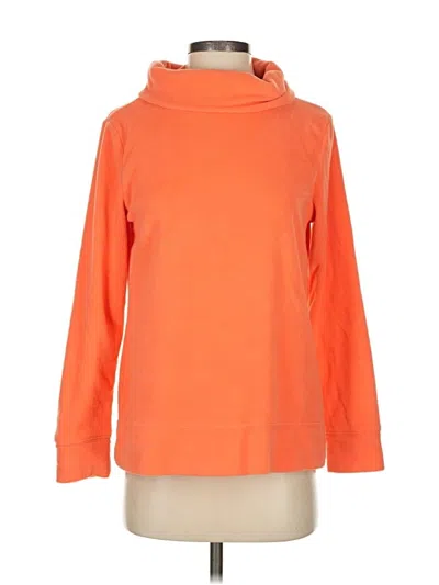 Pre-owned Talbots Long Sleeve Turtleneck In Orange