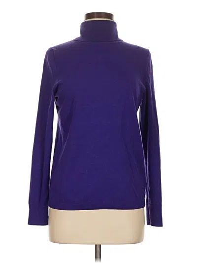 Pre-owned Talbots Long Sleeve Turtleneck In Purple