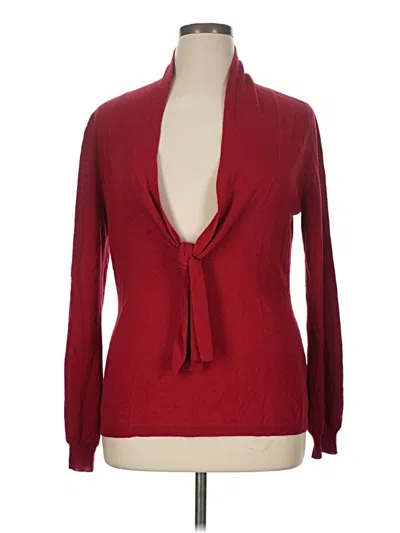 Pre-owned Talbots Long Sleeve Turtleneck In Red
