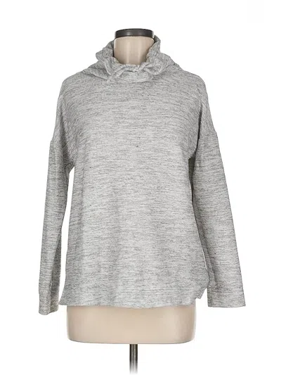 Pre-owned Talbots Long Sleeve Turtleneck In Silver