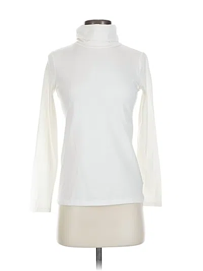 Pre-owned Talbots Long Sleeve Turtleneck In White