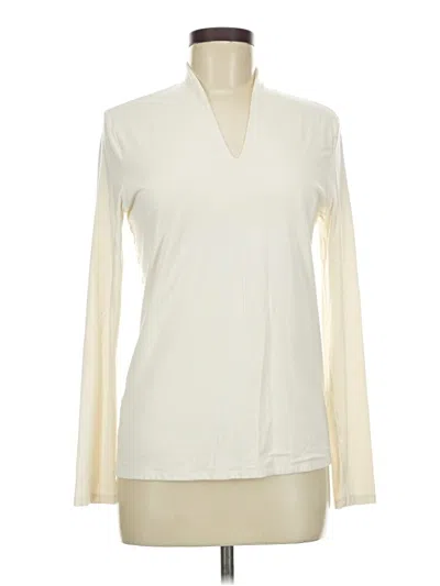 Pre-owned Talbots Long Sleeve Turtleneck In White