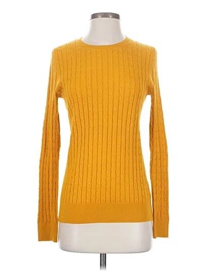 Pre-owned Talbots Long Sleeve Turtleneck In Yellow