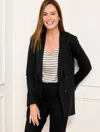 TALBOTS PLUS PETITE - LUXE PONTE BLAZER - BLACK - 18 TALBOTS