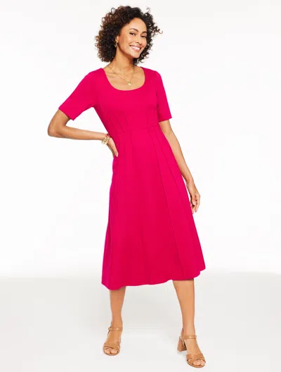 Talbots Luxe Ponte Midi Dress - Cherry Wine - 18  In Burgundy