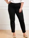 Talbots Luxe Ponte Tapered Leg Pants - Black - 20  In Black
