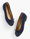 Talbots Madison Ballet Flats - Velveteen - Blue - 10m