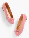 Talbots Madison Ballet Flats - Velveteen - Dusty Mauve - 10 1/2 M  In Pink