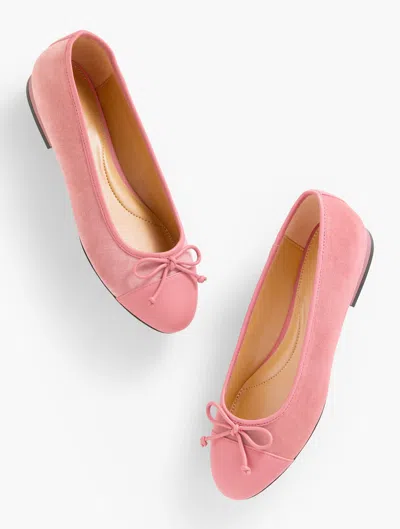 Talbots Madison Ballet Flats - Velveteen - Dusty Mauve - 10 1/2 M  In Pink