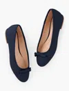 Talbots Madison Quilted Nappa Ballet Flats - Blue - 11m
