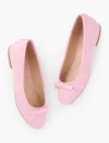 Talbots Madison Quilted Nappa Ballet Flats - Soft Pink - 11m
