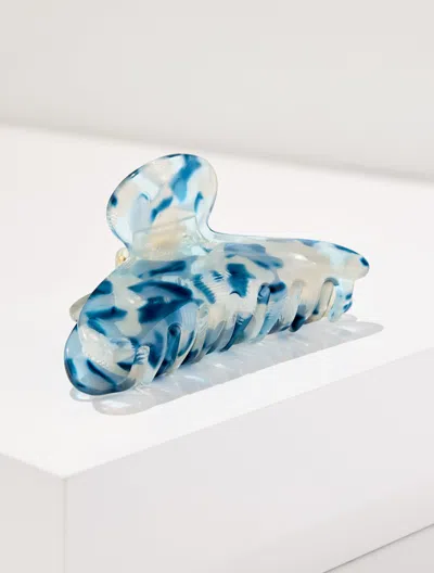 Talbots Marble Hair Clip - Blue Ice - 001  In Multi