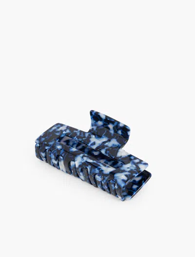 Talbots Marble Hair Clip - Navy Blue Dusk - 001
