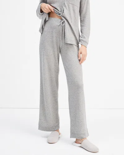 Talbots Marled Knit Pajama Pants - Grey Sky Heather - Xs