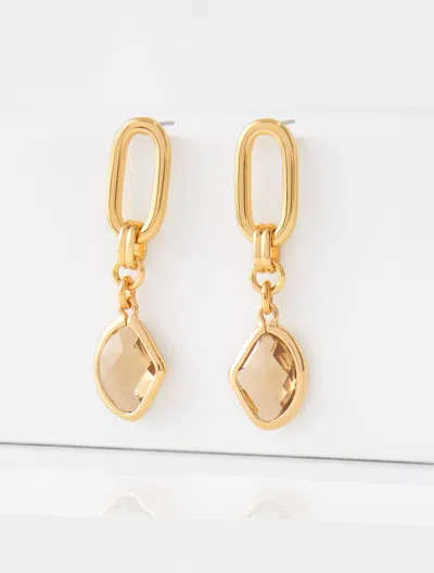 Talbots Meadow Dew Drop Earrings - Regent Taupe/gold - 001  In Regent Taupe,gold