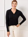 Talbots Merino Wool Polo Sweater - Black - 2x