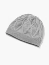 Talbots Metallic Cashmere Beanie - Grey Sky Heather/silver - 001