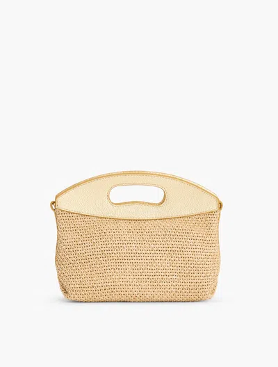 Talbots Metallic Chunky Straw Crossbody - Natural/gold - 001  In Natural,gold