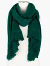 Talbots Metallic Windowpane Wrap - Highland Green - 001