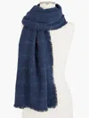Talbots Metallic Windowpane Wrap - Radiant Sapphire - 001  In Radiant Sapphire