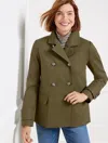 Talbots Military Peacoat - Deep Moss - 2x  In Deep Moss
