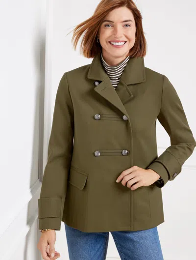 Talbots Military Peacoat - Deep Moss - 2x