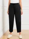 Talbots Misses - Airknit Stretch Barrel Leg Pants - Black - Xl