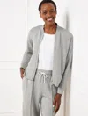 Talbots Misses - Airknit Stretch Bomber Jacket - Grey Sky Heather - Xl  In Grey Sky Heather