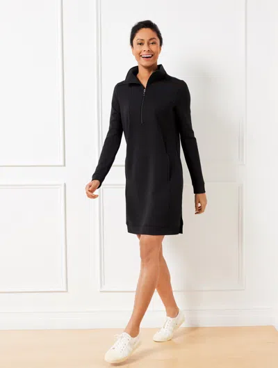 Talbots Misses - Airknit Stretch Half-zip Dress - Black - Xs